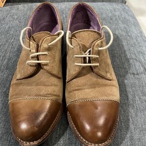 Ladies Suede Oxford shoes - Barkers of Northampton